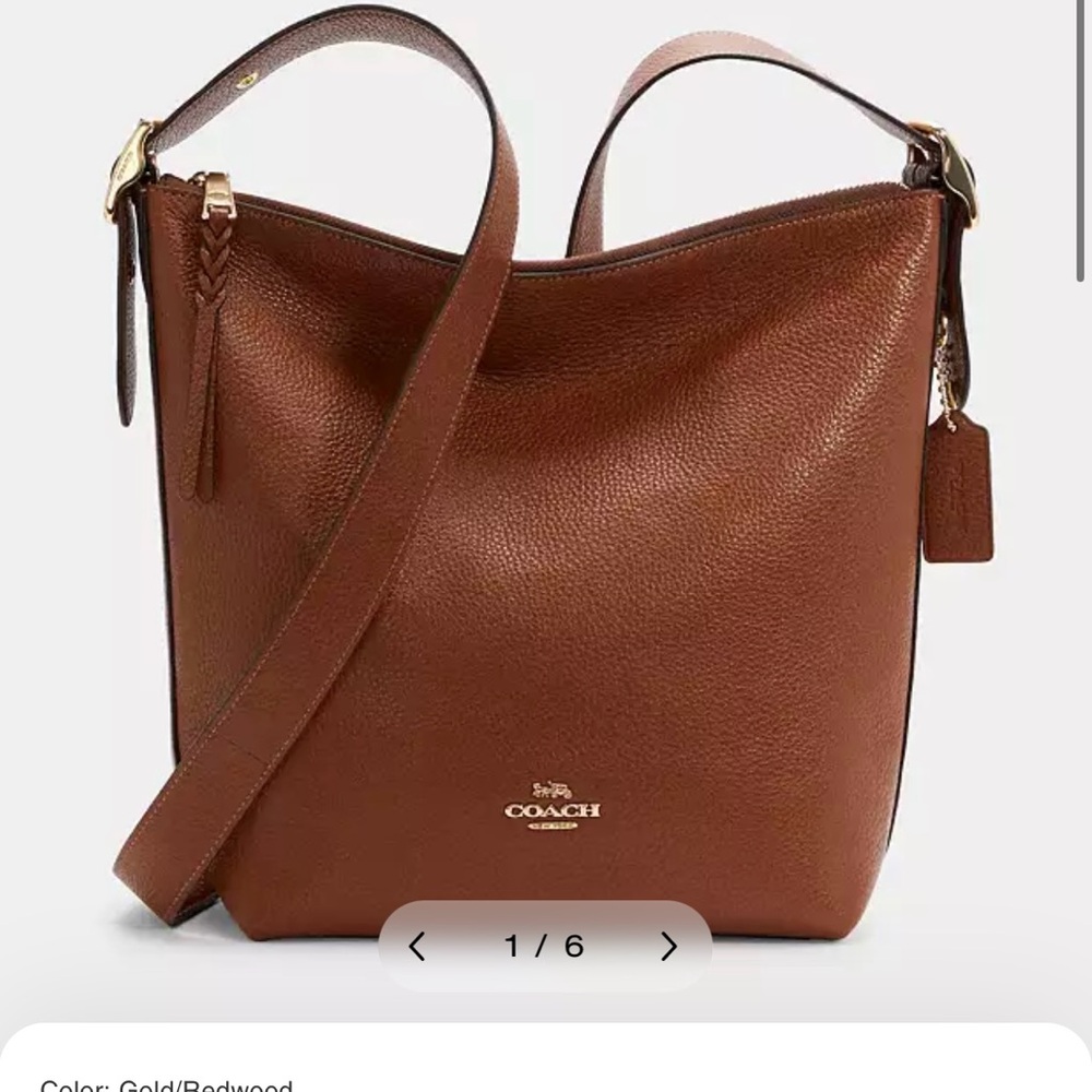 Coach Brown Leather Shoulder Bag